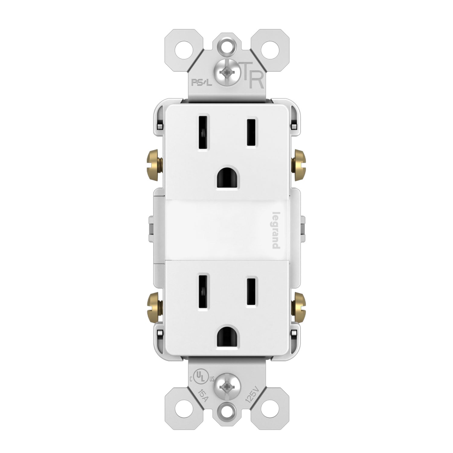 radiant 15A Tamper-Resistant Outlet with Night Light - Bees Lighting