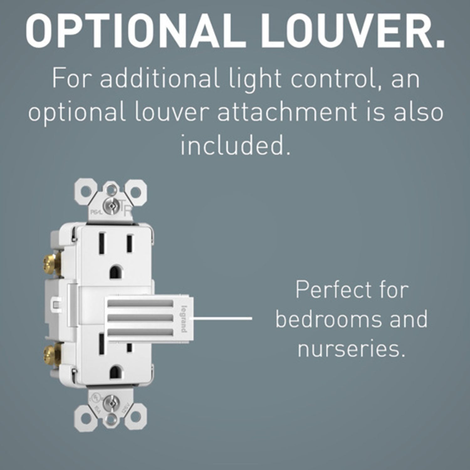 radiant 15A Tamper-Resistant Outlet with Night Light, White - Bees Lighting