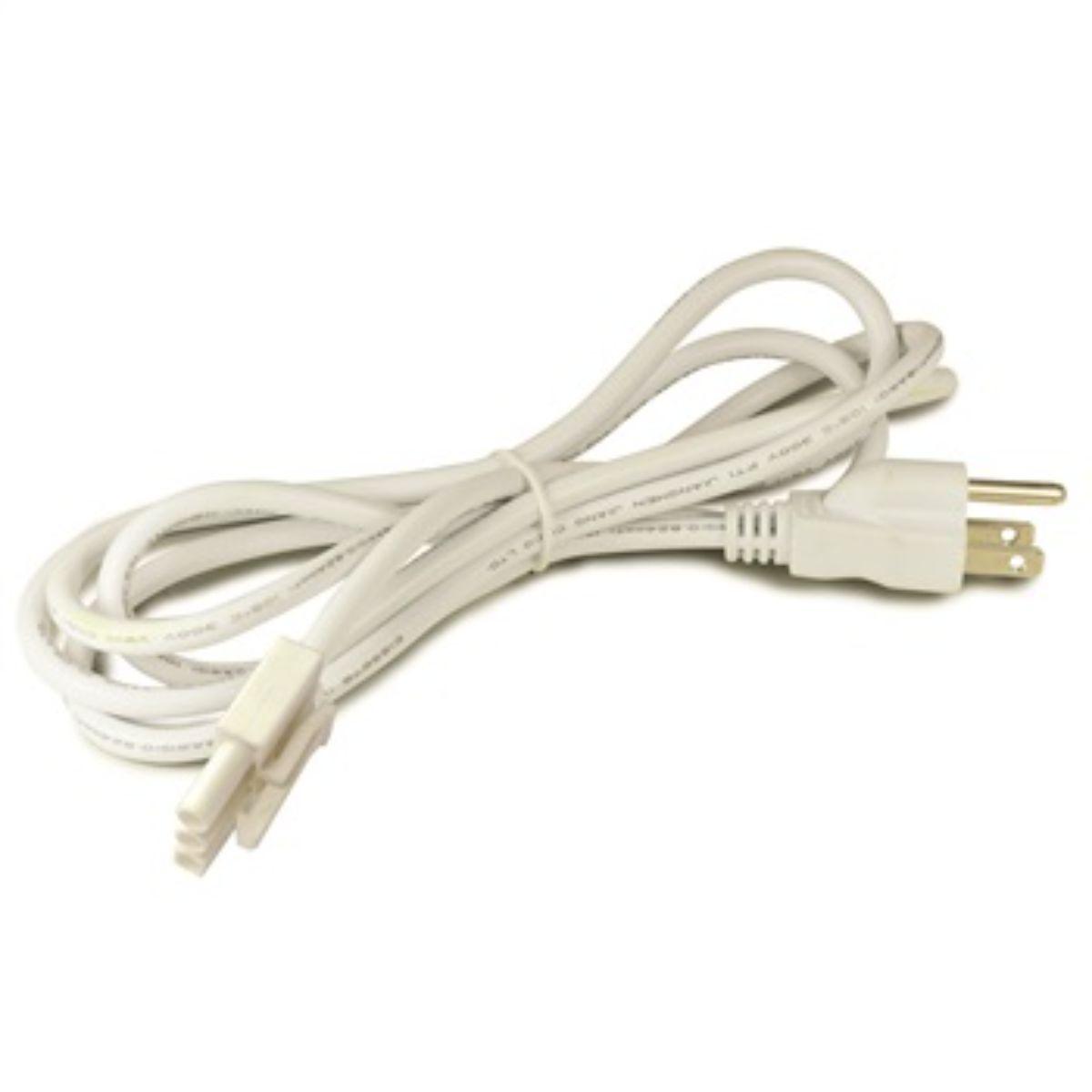 LEDUR 72in. Cord & Plug, White - Bees Lighting