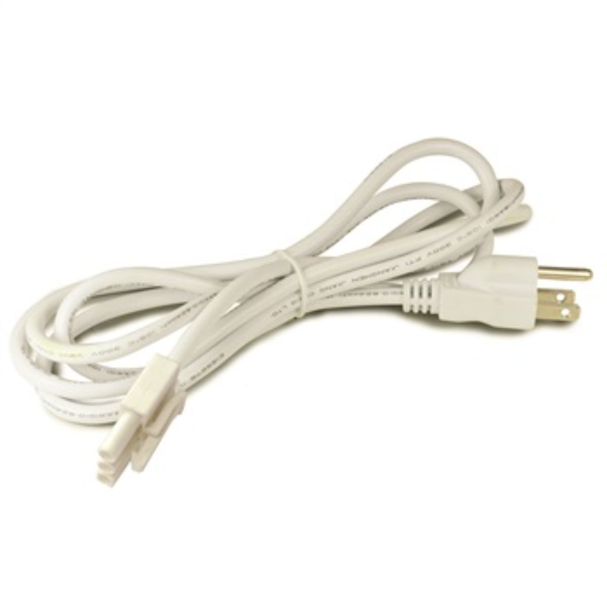 LEDUR 72in. Cord & Plug, White - Bees Lighting