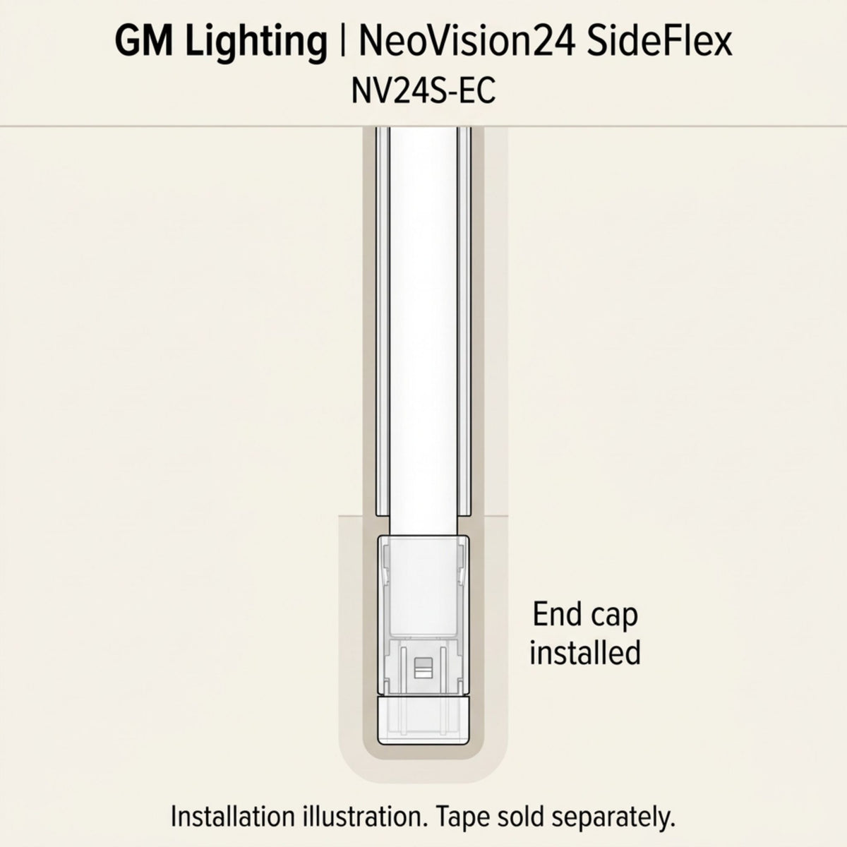 GM Lighting NeoVision24 SideFlex NV24S-EC End Cap