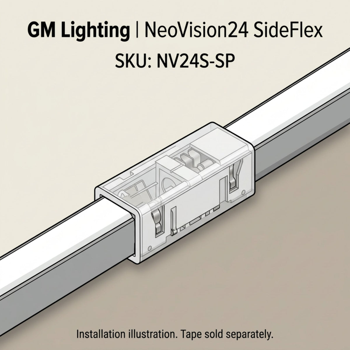GM Lighting NeoVision24 SideFlex NV24S-SP Tape-to-Tape Splice Connector