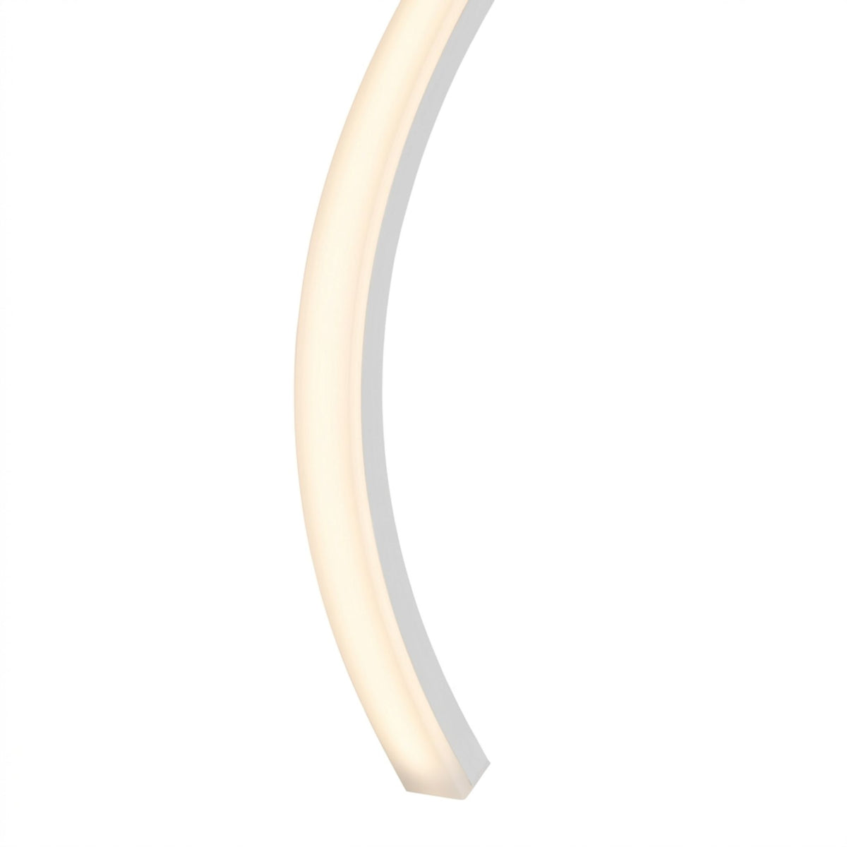 TopFlex LED linear light with frosted diffuser in a curved profile