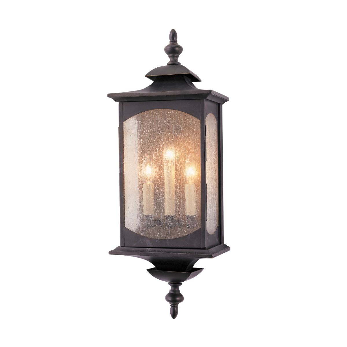 Market Square 25 In. 3 Lights Outdoor Wall Sconce Bronze Finish