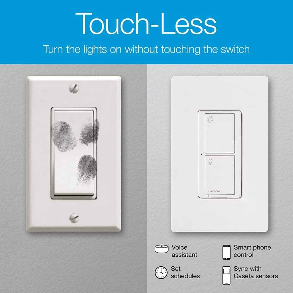 Caseta Wireless PRO Dimmer Switch, Smart Bridge, and Pico Remote Control Kit - Bees Lighting