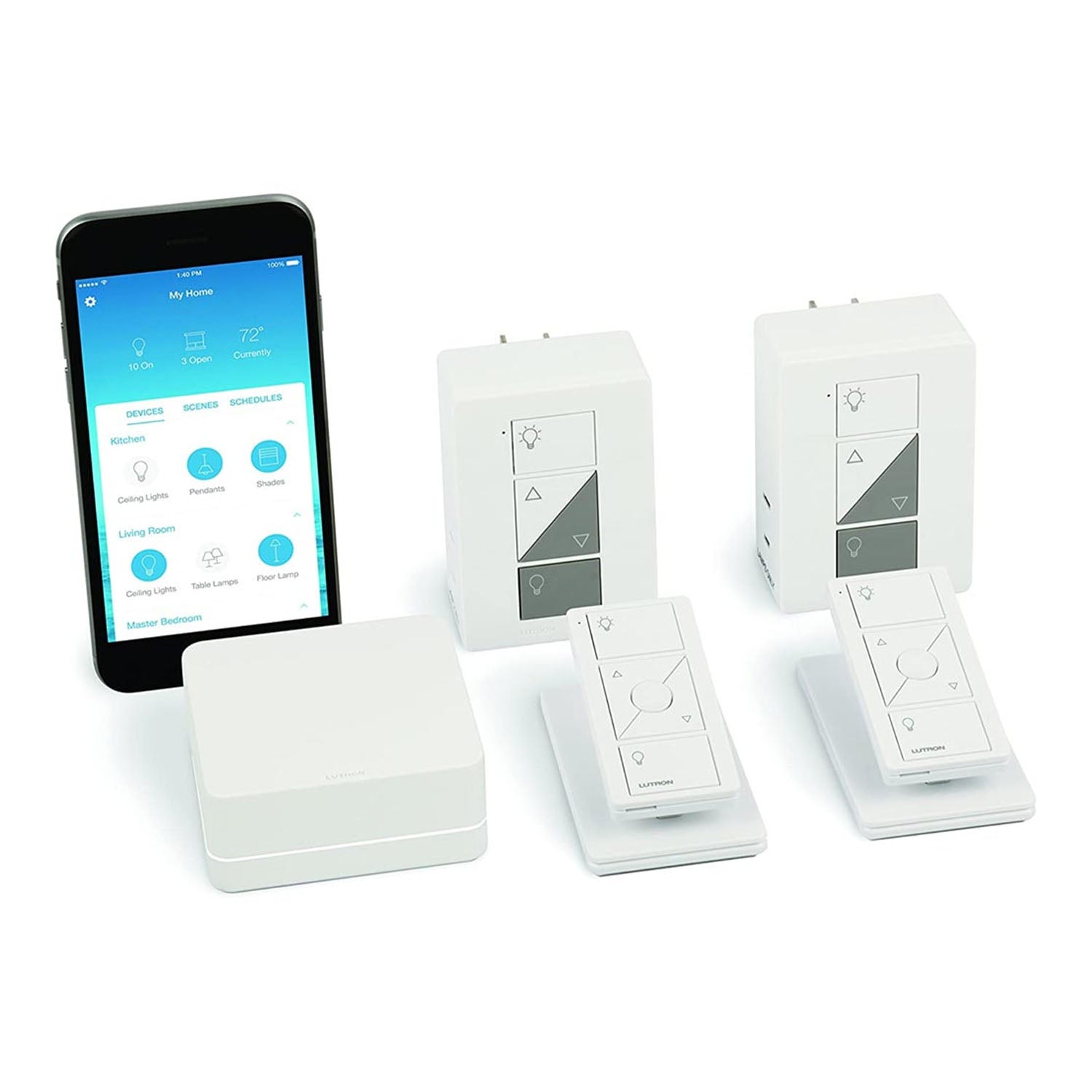 Caseta Wireless Smart Plug-In Dimmer Switch (2 count) Smart Bridge, Pico Remote Control Kit - Bees Lighting