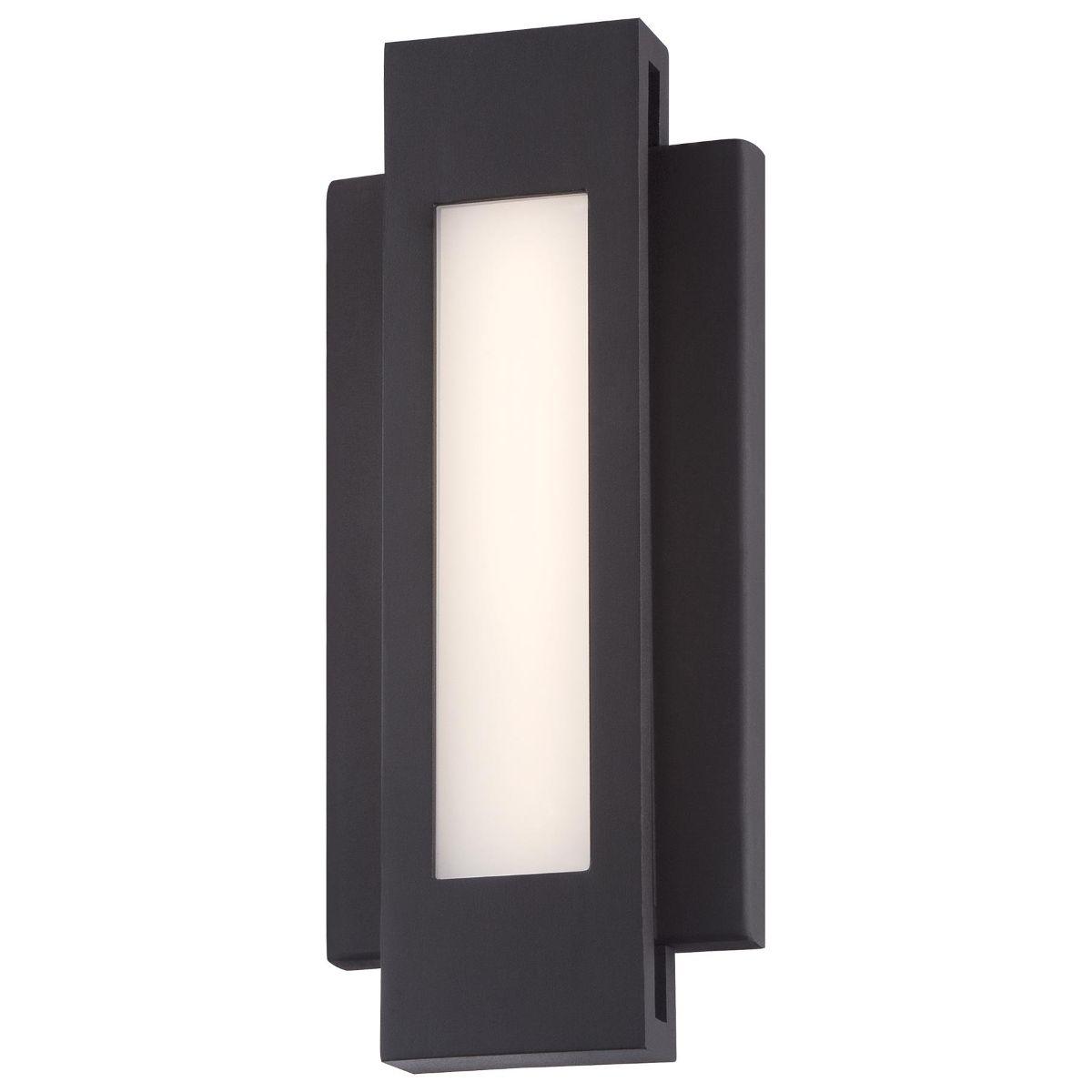 Insert 12 in. LED Outdoor Wall Sconce Bronze Finish