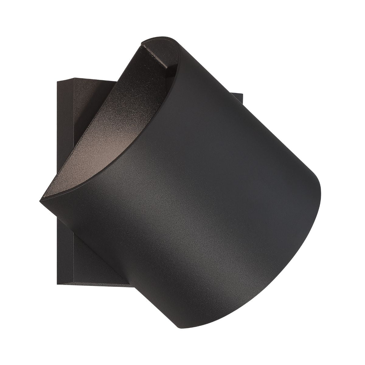 Revolve 5 in. 2 Lights LED Outdoor Wall Sconce Black Finish