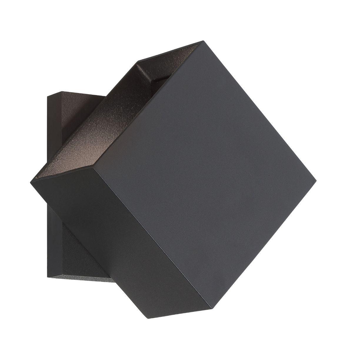 Revolve 5 in. 2 Lights LED Outdoor Wall Sconce Black Finish