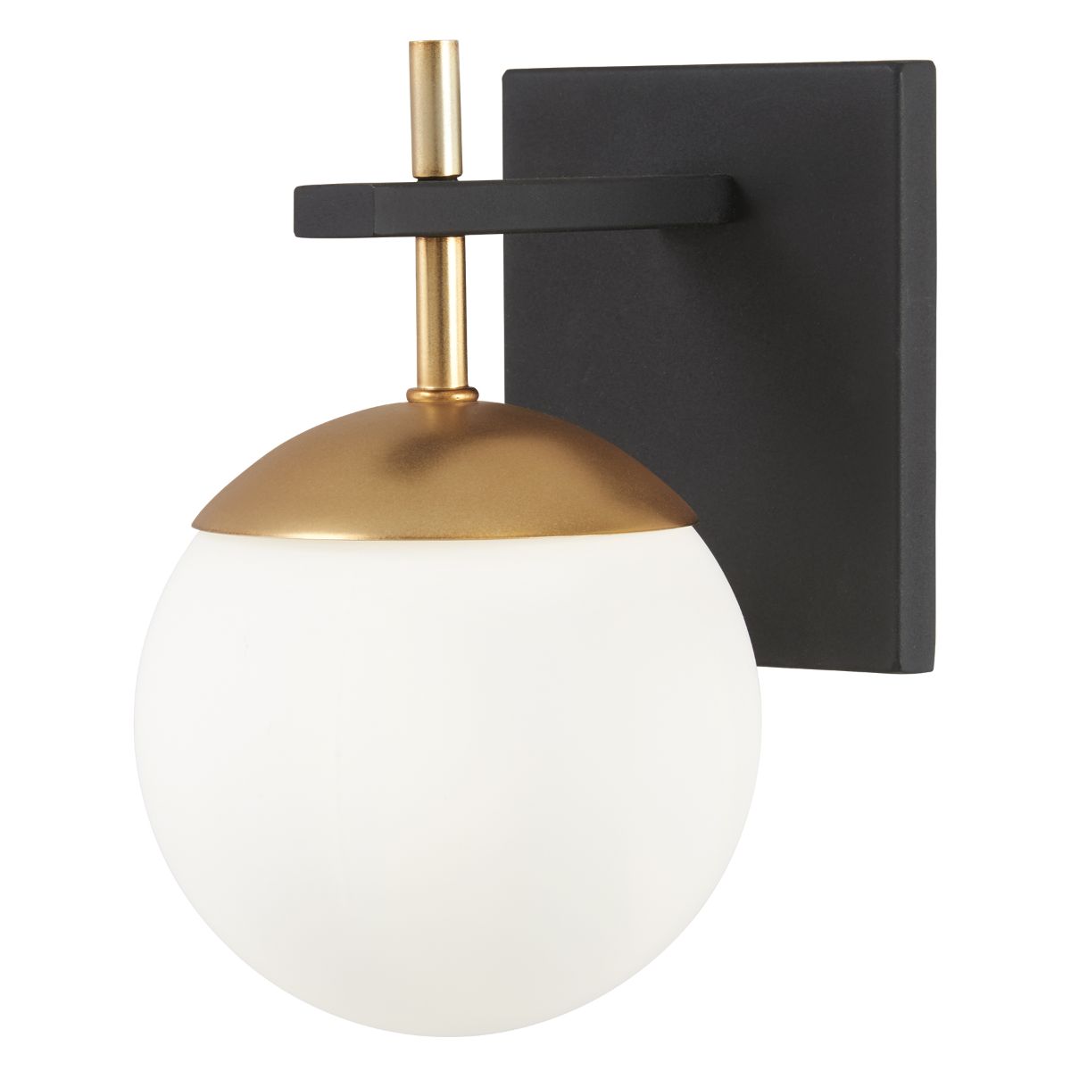 Alluria 10 in. Armed Sconce Black & Gold finish - Bees Lighting