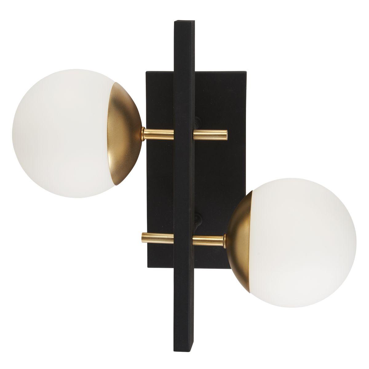 Alluria 16 in. Armed Sconce Black & Gold finish