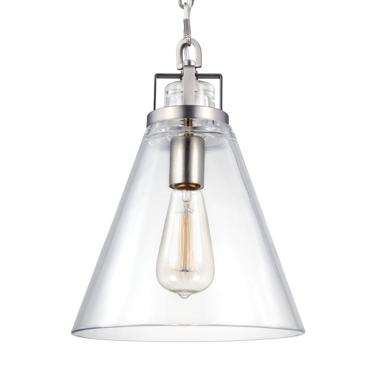 FRONTAGE 10 in. Pendant Light Satin Nickel Finish - Bees Lighting