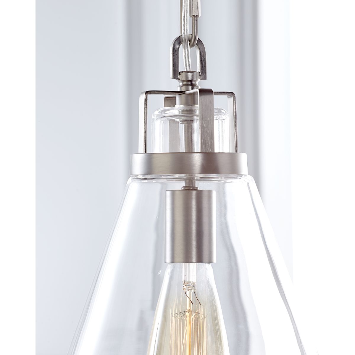 FRONTAGE 10 in. Pendant Light Satin Nickel Finish - Bees Lighting
