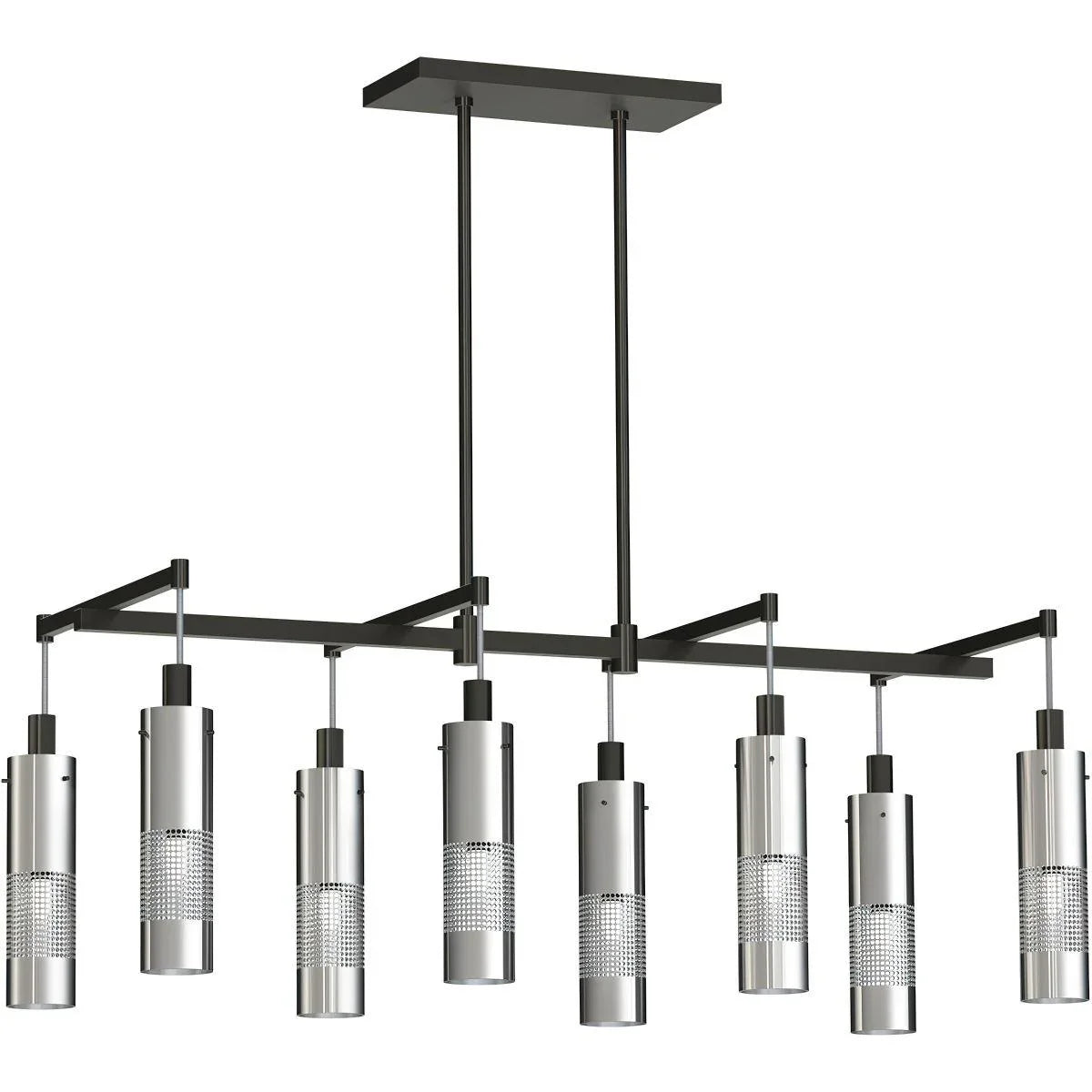 Grid 3 Pendant Light Brushed Nickel finish - Bees Lighting