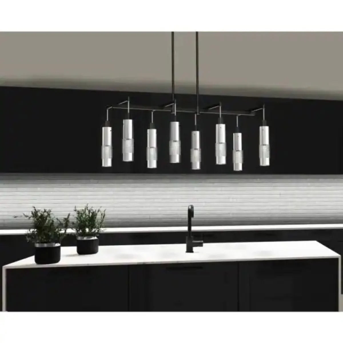 Grid 3 Pendant Light Brushed Nickel finish - Bees Lighting