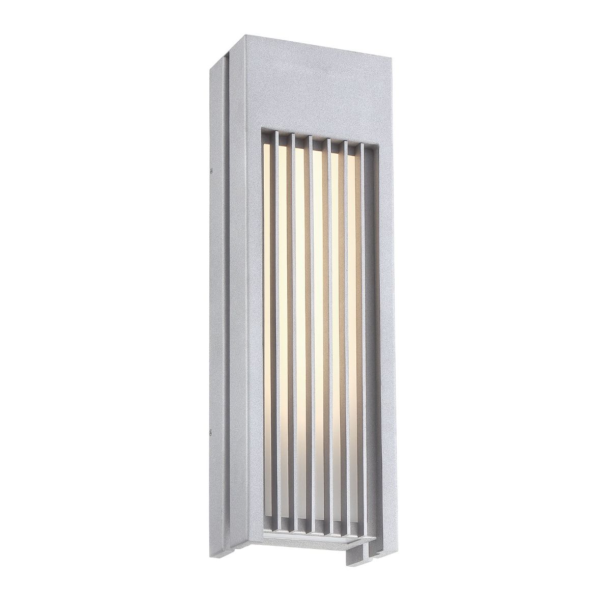Midrise 22 in. LED Outdoor Wall Sconce Silver Finish