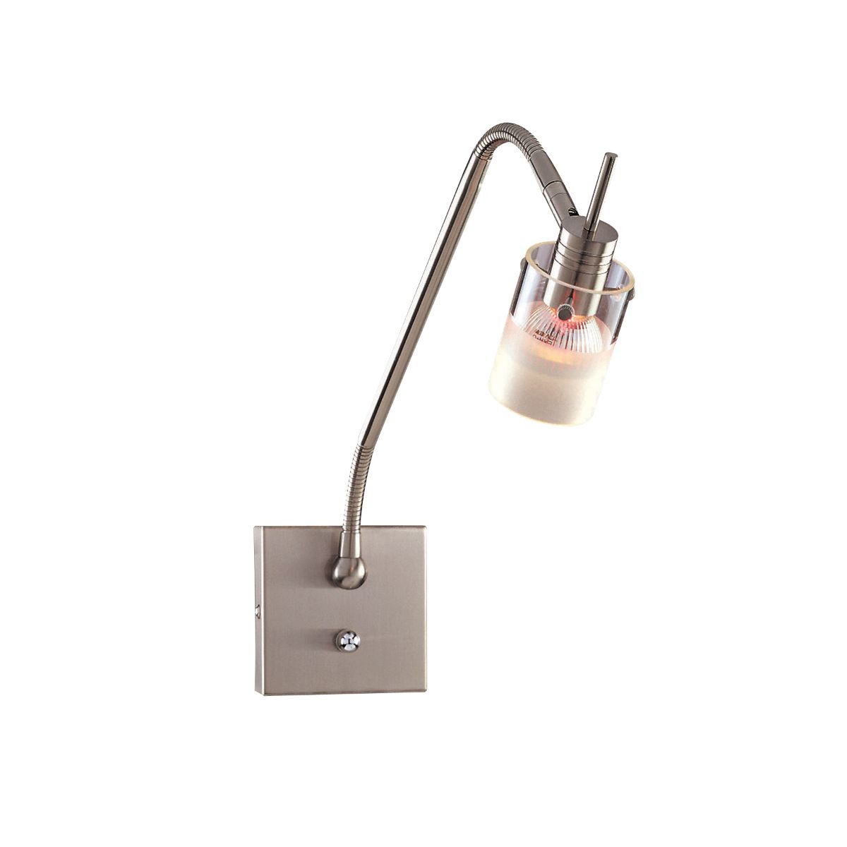 Pierce Contemporary LED Wall Lamp Silver finish
