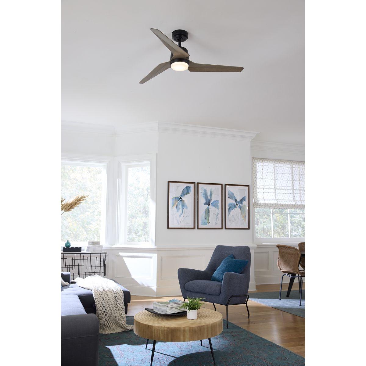 Upshur 52 Inch Modern Propeller Outdoor Ceiling Fan With Light And Remote