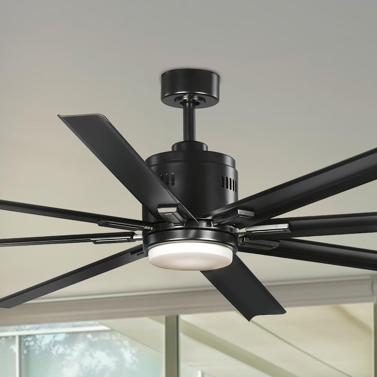 Vast 72 Inch Modern Windmill Outdoor Ceiling Fan With Light And Remote