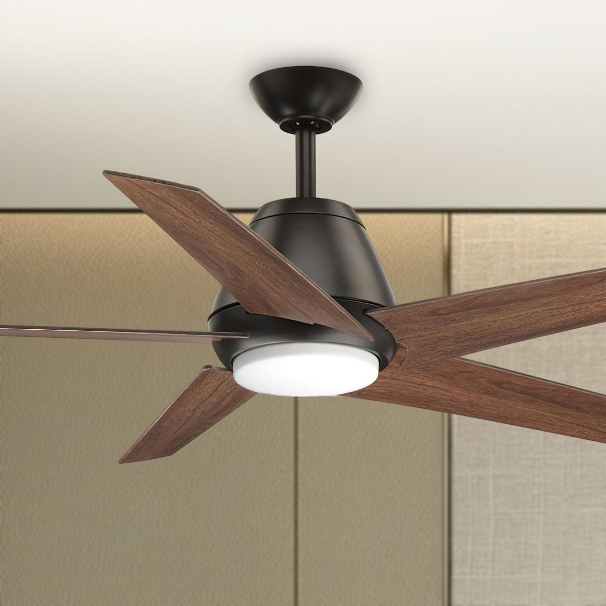 Gust 54 Inch Traditional Ceiling Fan With Light And Remote