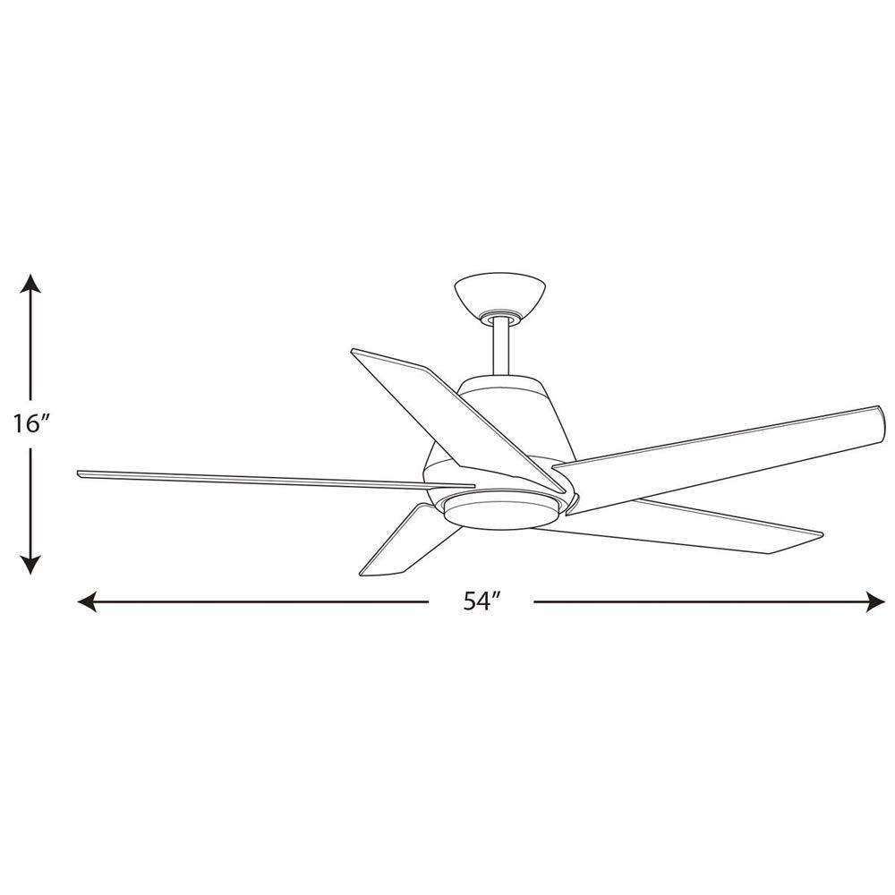 Gust 54 Inch Traditional Ceiling Fan With Light And Remote - Bees Lighting