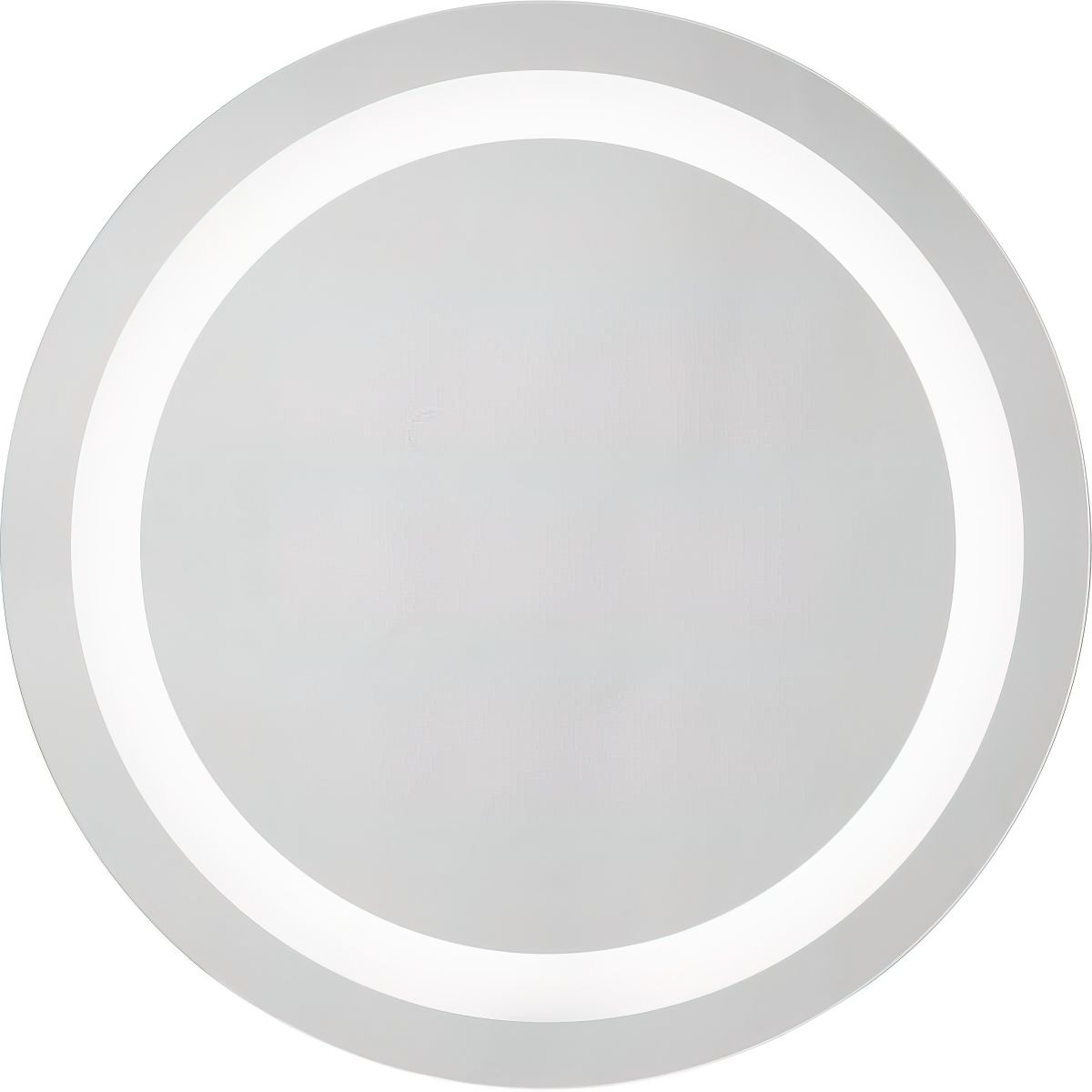 Captarent Round 24 In. White LED Wall Mirror