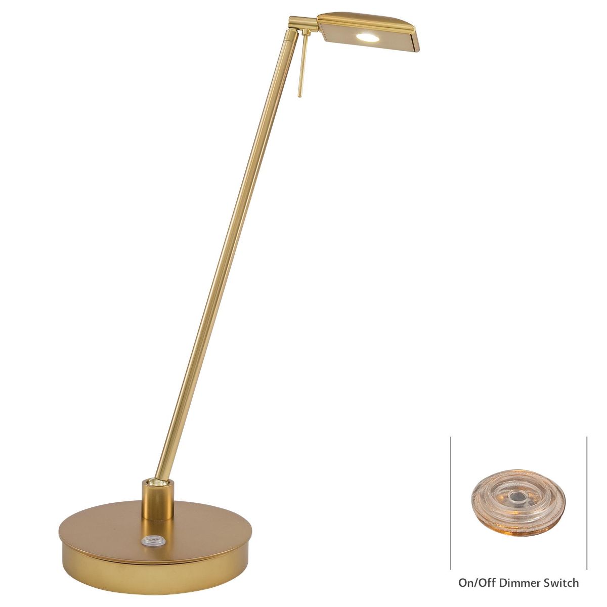 George's Reading Room 1 Light Square LED Pharmacy Table Lamp