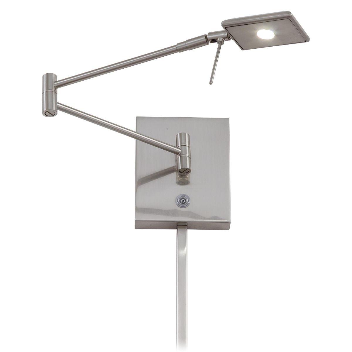 George's Reading Room Contemporary LED Swing Arm Wall Lamp