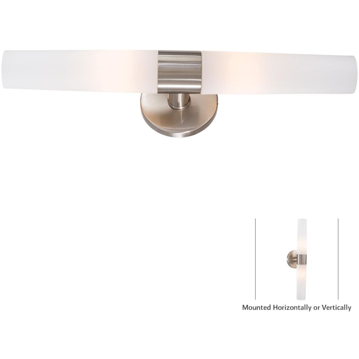Saber 20 in. 2 Lights Bath Bar Brushed Nickel finish - Bees Lighting