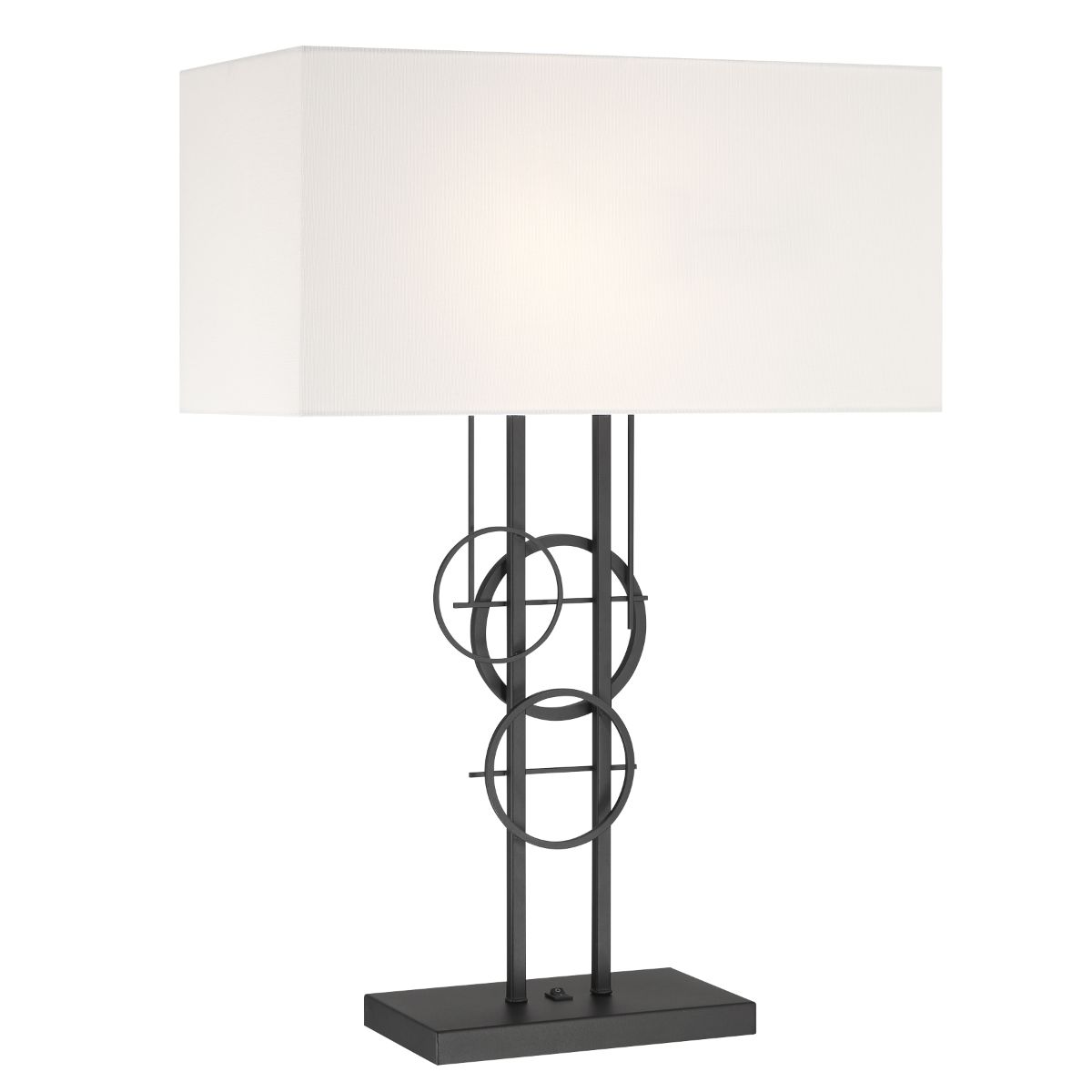 Tempo 1 Light Table Lamp in Steel with a Sand Coal Finish