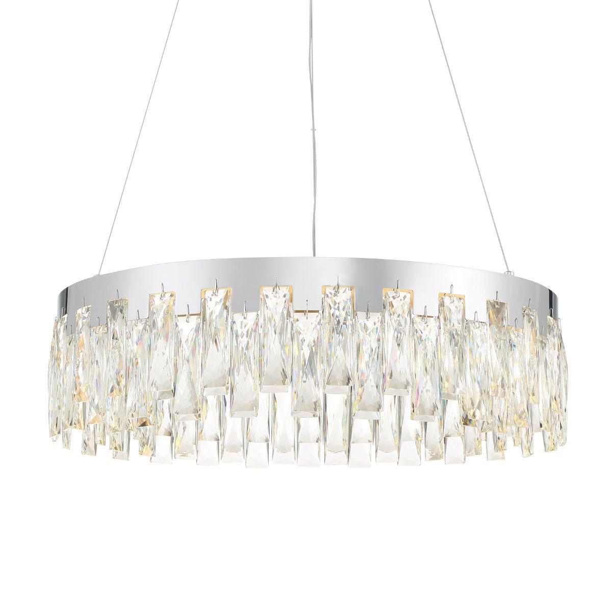 Curio 23 in. LED Pendant Light Chrome finish