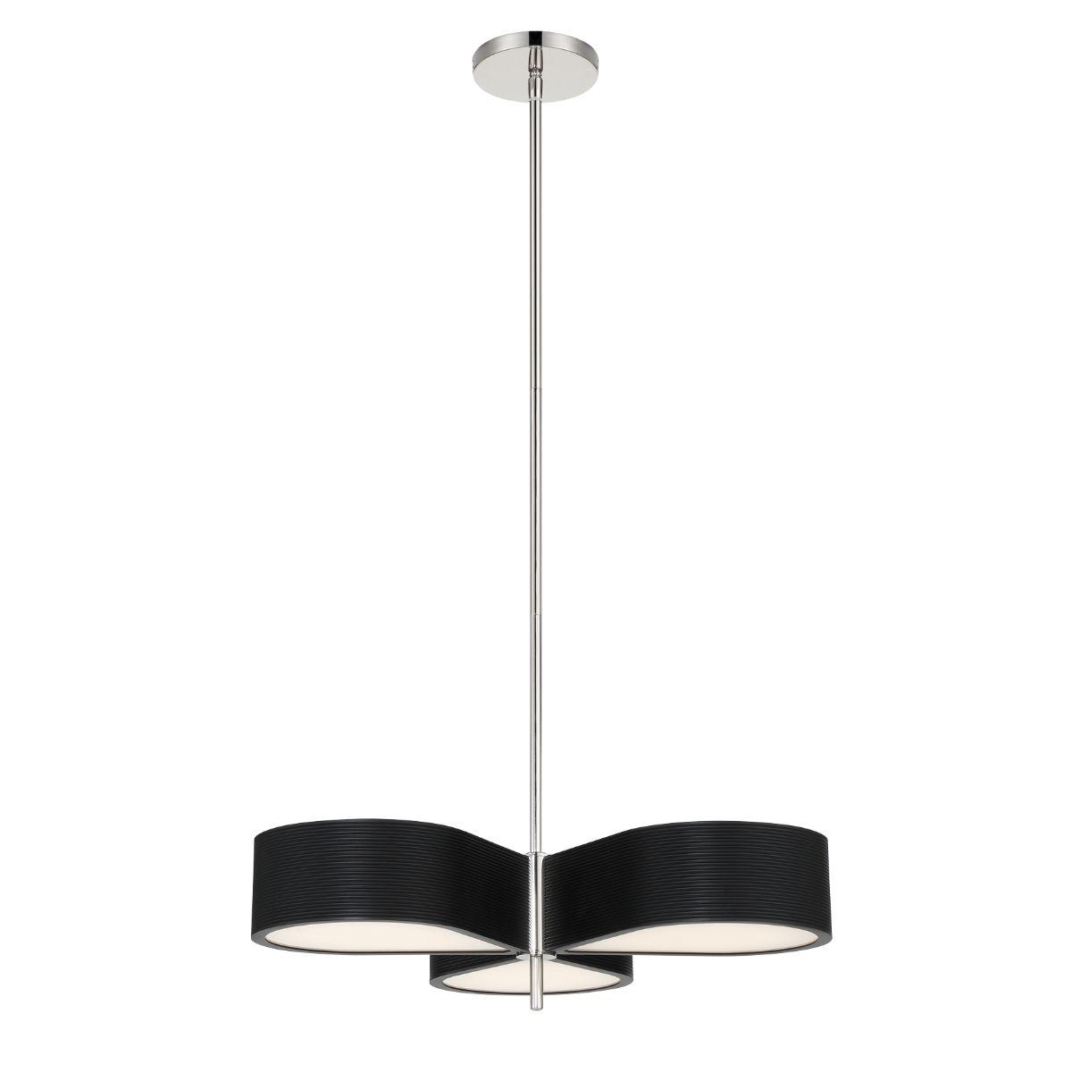 Side Step LED Vanity Light Coal & Polished Nickel finish - Bees Lighting