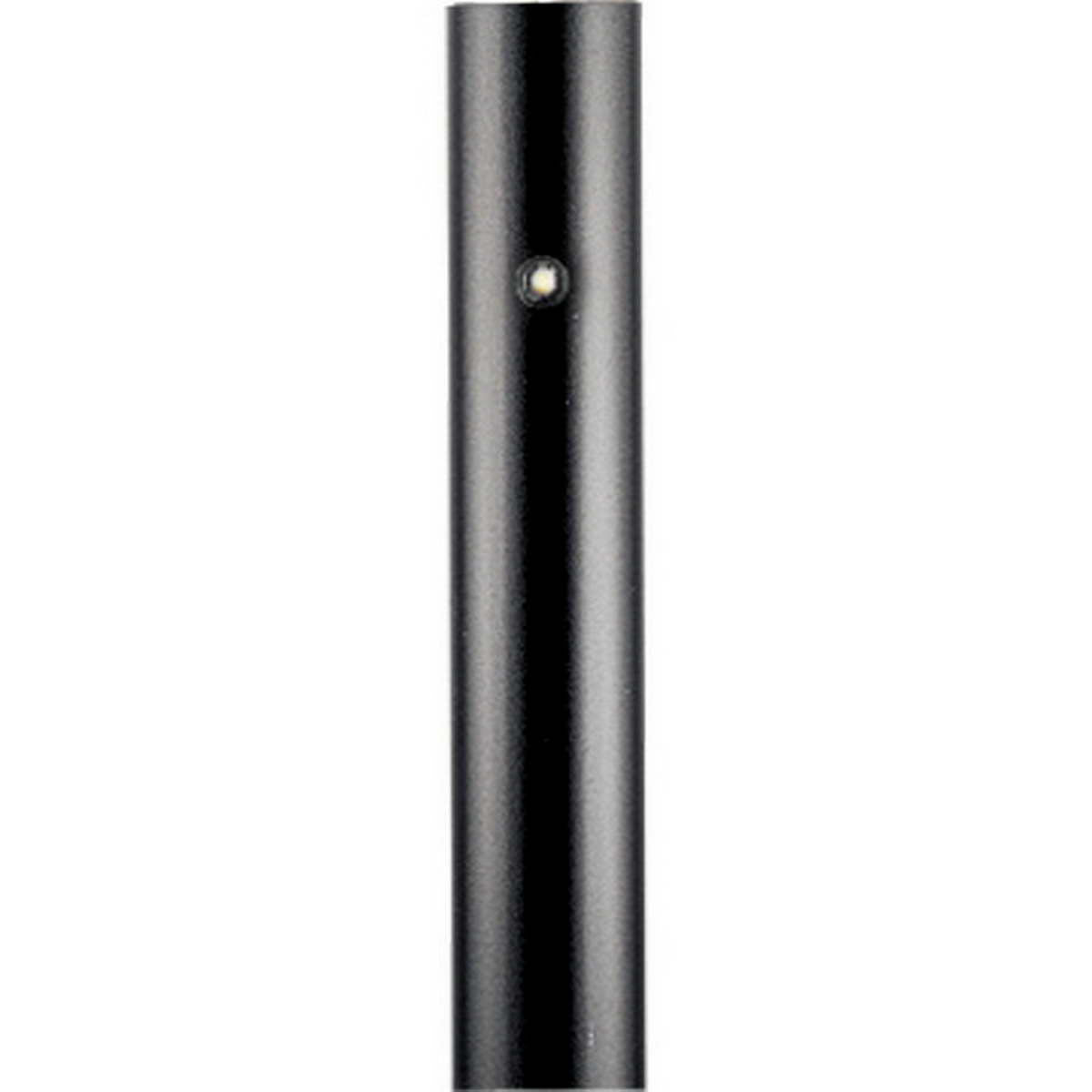 7 Ft Round Aluminum Direct Burial Pole with Photocell 3 In. Shaft Black Finish - Bees Lighting