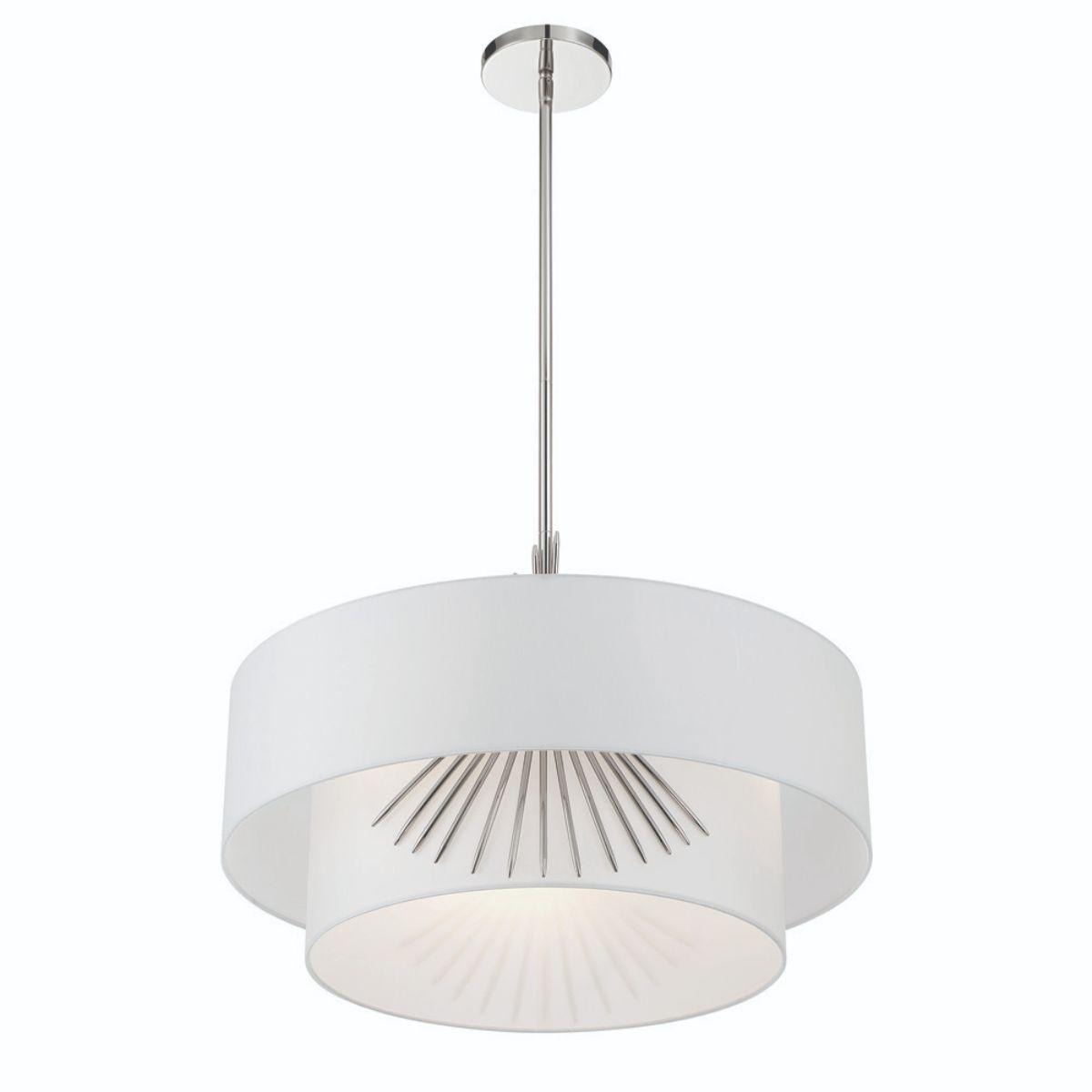 Gramercy 22 in. 3 Lights Pendant Light Polished Nickel finish