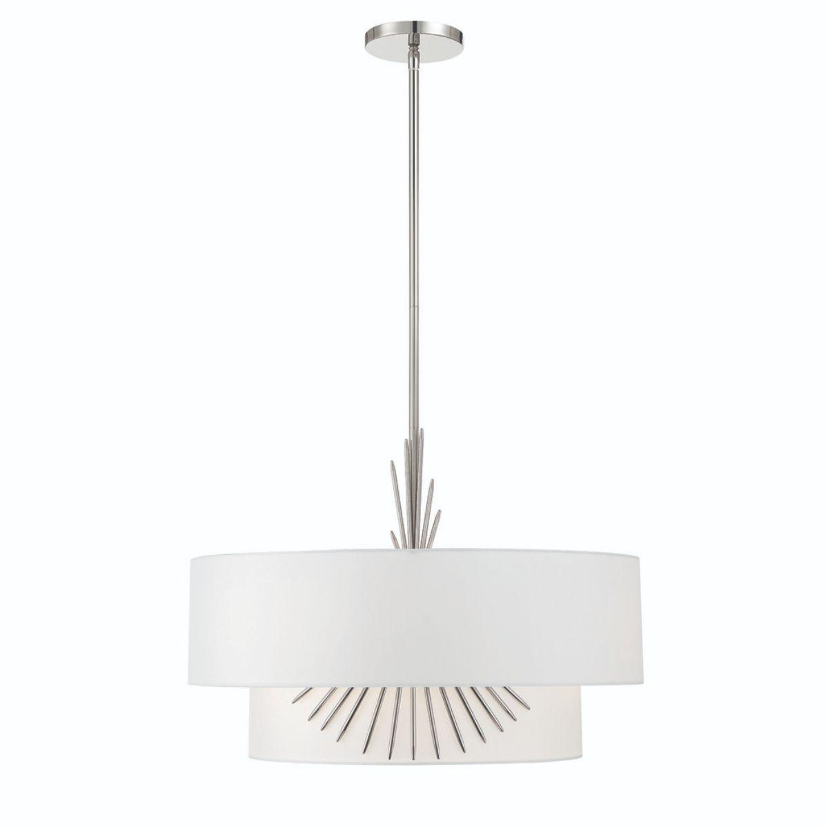 Gramercy 22 in. 3 Lights Pendant Light Polished Nickel finish