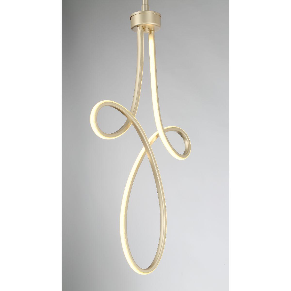 Astor 12 in. LED Pendant Light Gold finish - Bees Lighting
