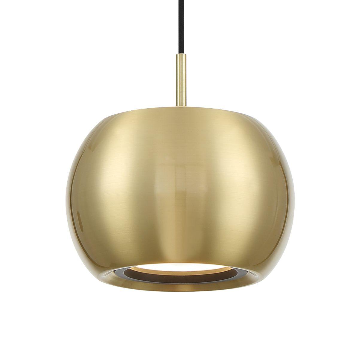 Halo 6 in. LED Pendant Light Gold finish