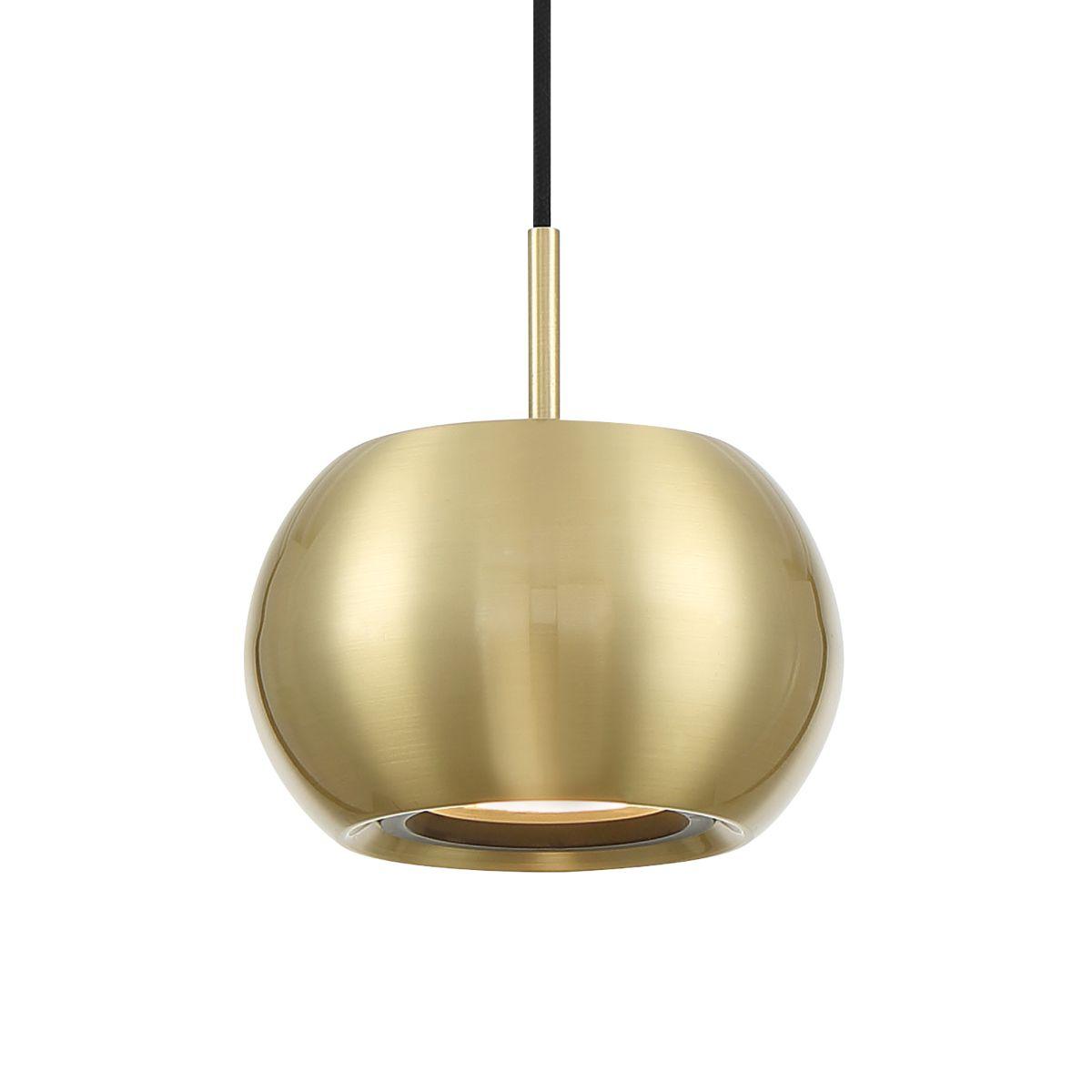 Halo 5 in. LED Pendant Light Gold finish