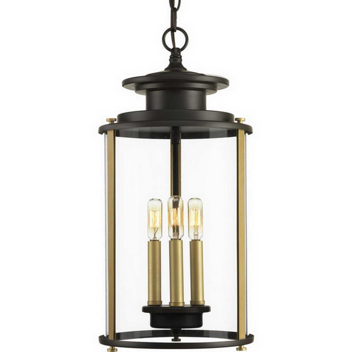 Squire 20 In. 3 Lights Outdoor Hanging Lantern - Bees Lighting