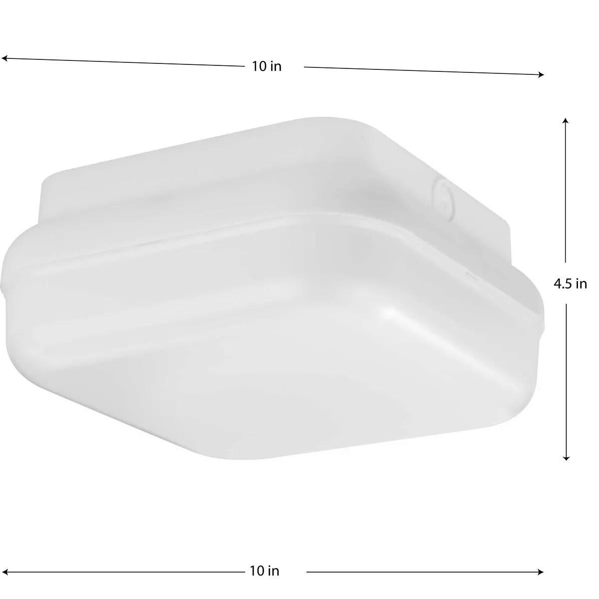 Hard Nox 10 in. Square LED Outdoor Flush Mount