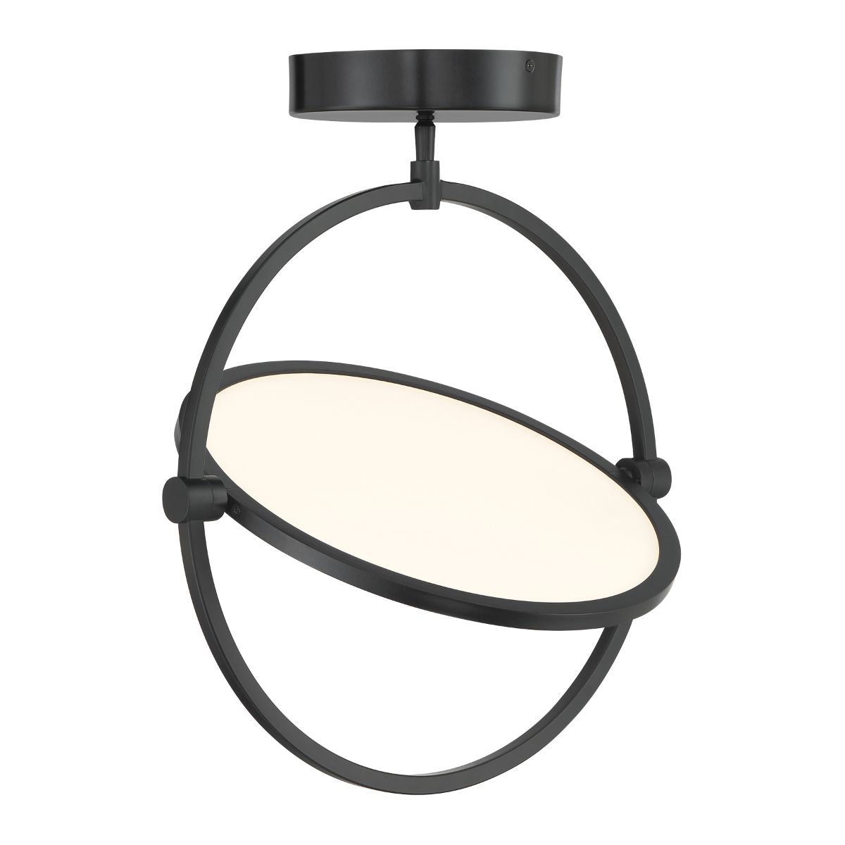 Studio 23 19 in. LED Semi flush Mount Light Coal finish - Bees Lighting
