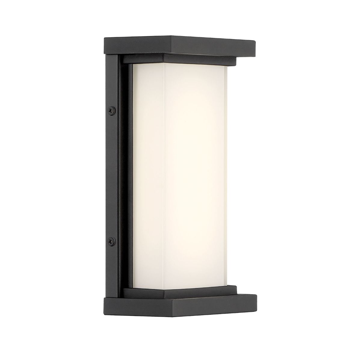 Caption 10 in. LED Outdoor Wall Sconce Coal Finish