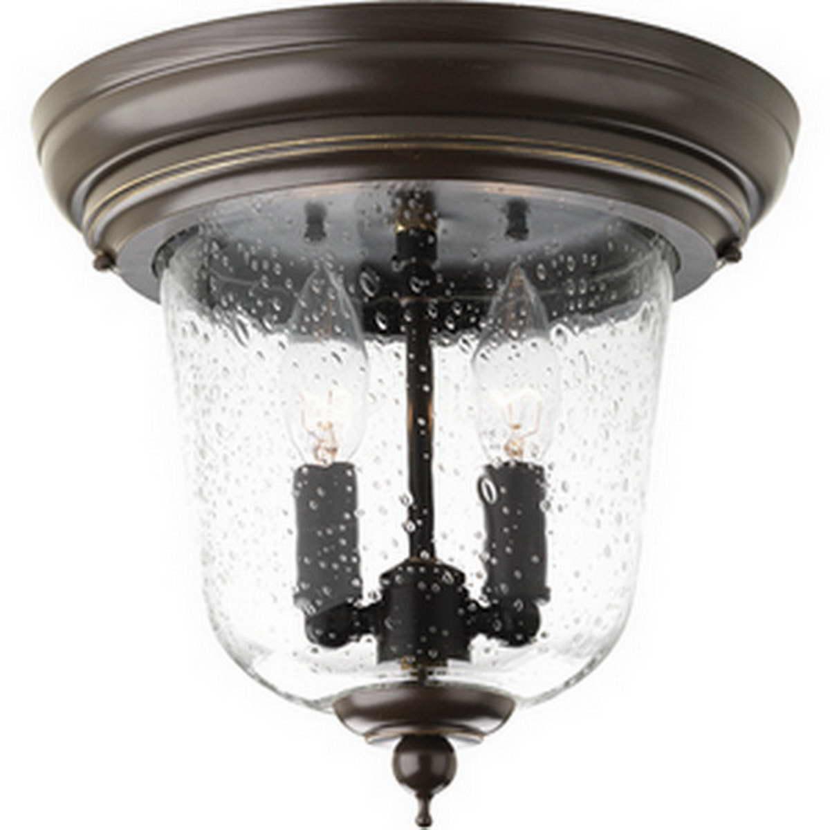 Ashmore 10 In. 2 Lights Outdoor Flush Mount - Bees Lighting