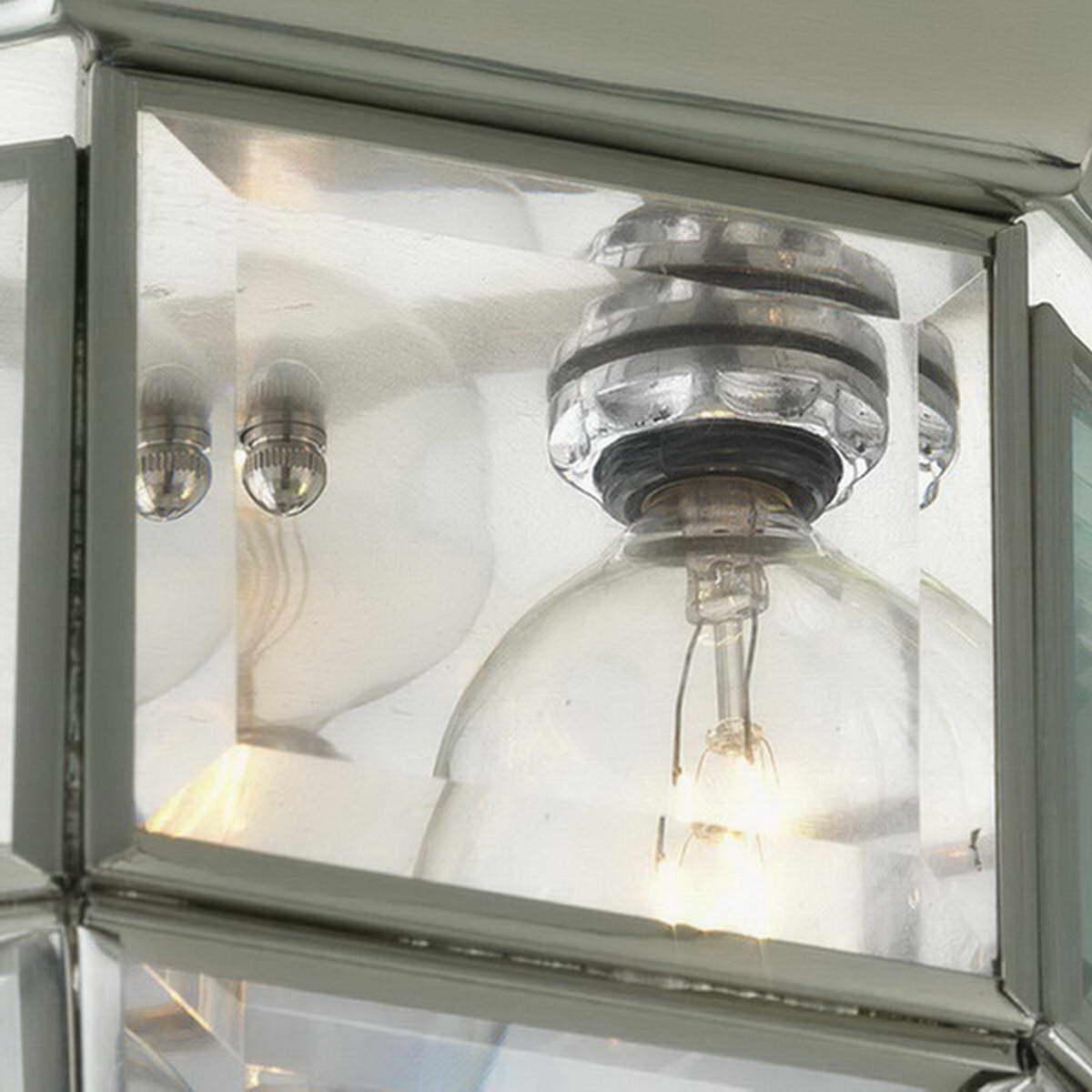Beveled Glass 10 in 3 Lights Flush Mount Light - Bees Lighting
