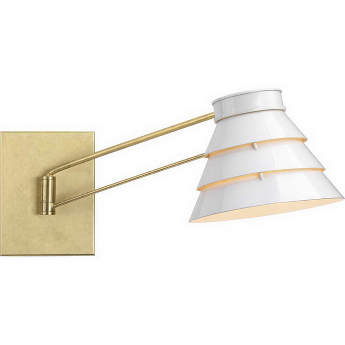 Onshore 12 In. Armed Sconce Brass Finish