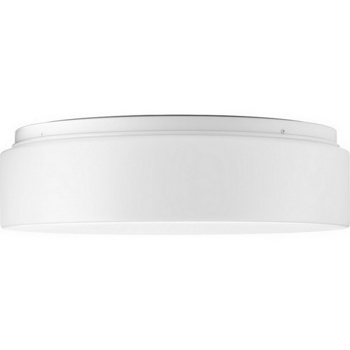 Drums and Clouds 14 in LED Flush Mount Light White finish