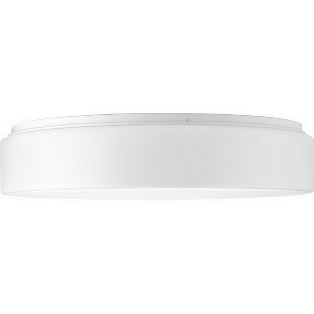 Drums and Clouds 17 in LED Flush Mount Light White finish