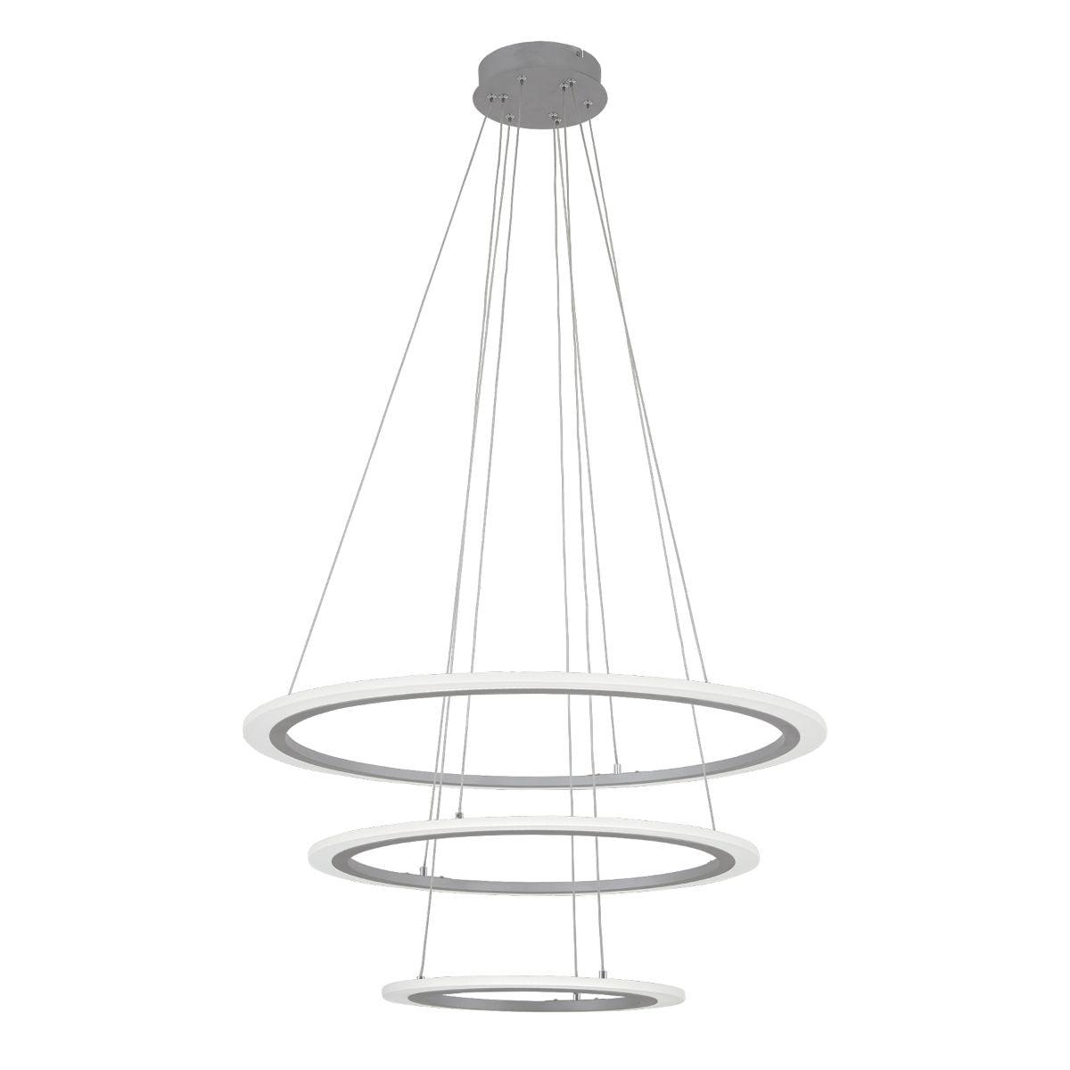 Discovery 31 in. LED Pendant Light Silver finish