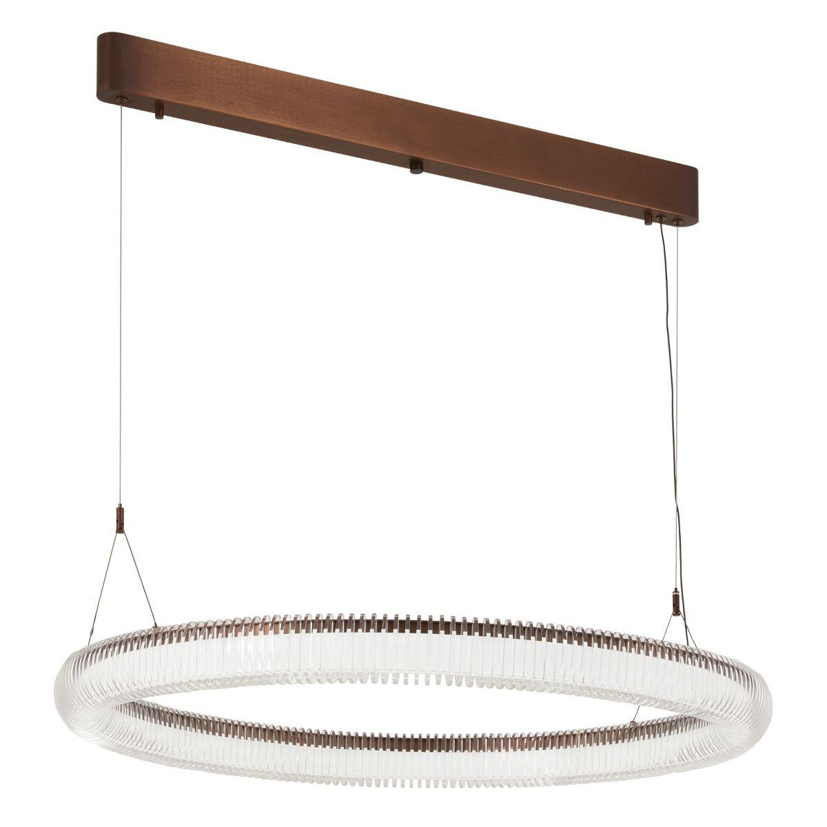 Roulette 26 in. LED Pendant Light Satin Bronze finish