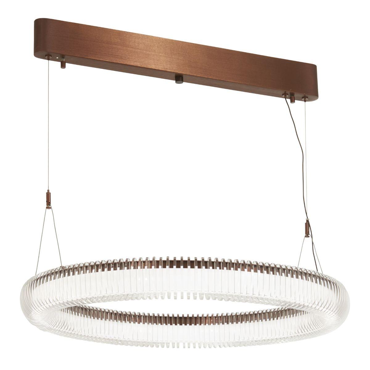 Roulette 34 in. LED Pendant Light Satin Bronze finish